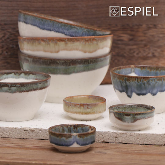 Espiel Essentials Μπωλ Σερβιρίσματος για Ντιπ Στρογγυλό Κεραμικό Μπλε με Διάμετρο 6εκ. 24τμχ