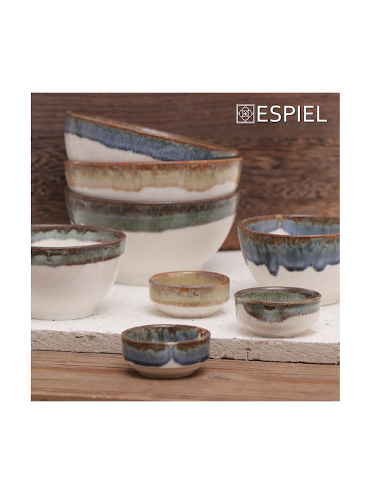 Espiel Essentials Dip-Schüssel Rund Keramik Beige mit Durchmesser 6cm