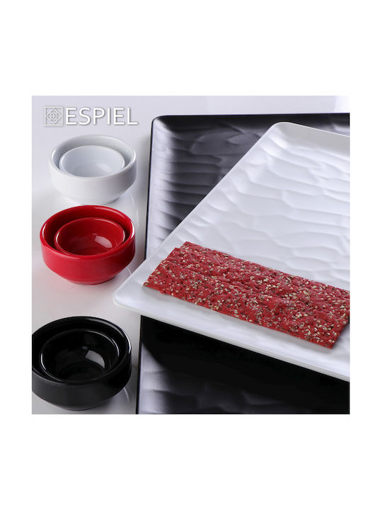 Espiel Dip-Schüssel Rund aus Melamin Black mit Durchmesser 8cm