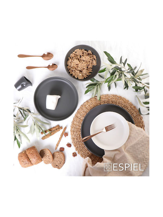 Espiel Terra Matt Serving Bowl Round made of Porcelain Terra with Diameter 19cm