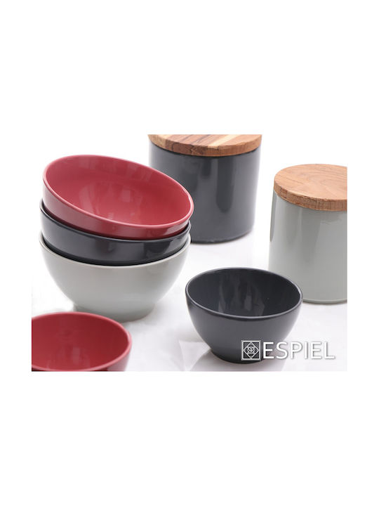 Espiel Essentials Bol de Servire pentru Cereale Rotund Ceramică Pomegranate cu Diametru 11buc