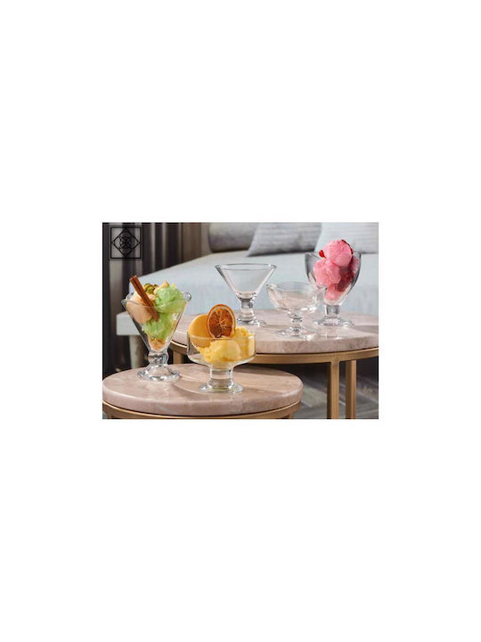Espiel Ice Ville Eisschüssel Rund Glas Transparent mit Durchmesser 10.7cm