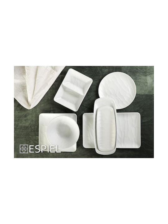 Espiel Wavy Matte Servierschüssel Oval aus Melamin Black 13.5x14cm