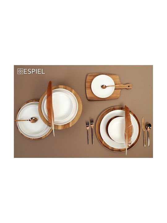 Espiel Terra Matt Serving Bowl Round made of Porcelain Terra with Diameter 19cm