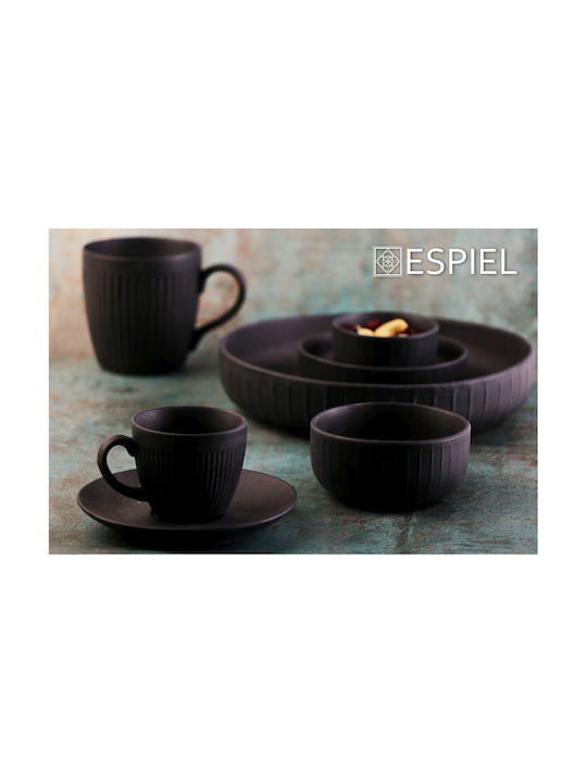 Espiel Gobi Купа за сервиране Кръгла Керамика Gobi Black Sand с диаметър 11.5бр