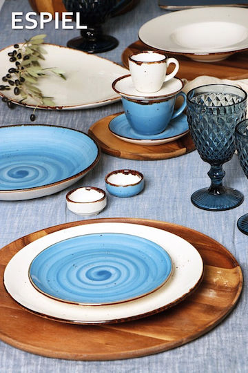 Espiel Typhoon Dip Serving Bowl Round Beige with Diameter 6cm 12pcs