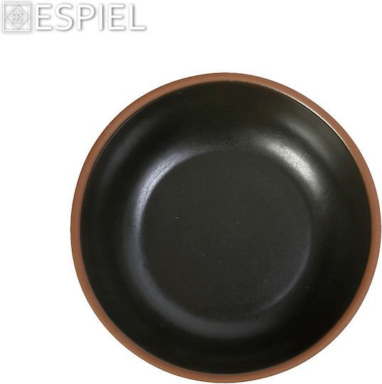 Espiel Serving Bowl Round Ceramic Green with Diameter 21cm