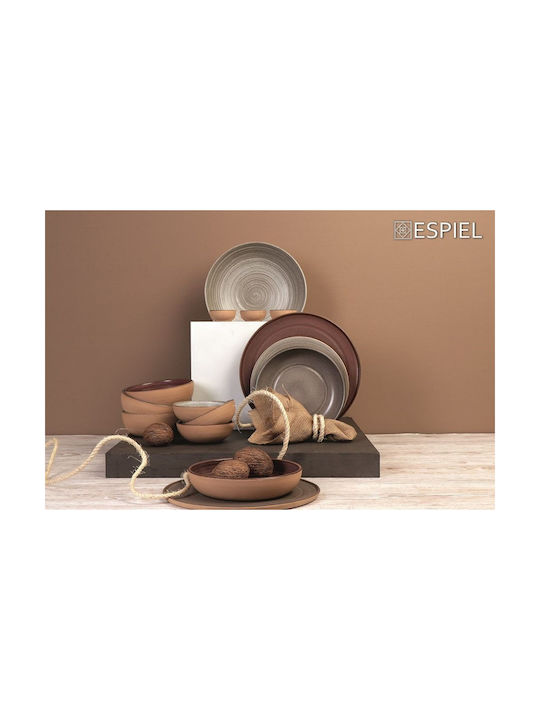 Espiel Calabria Serving Bowl Round Beige with Diameter 16cm
