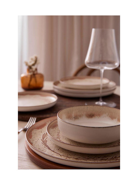 Bormioli Rocco Serving Bowl Round made of Porcelain Beige with Diameter 15cm