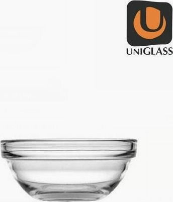 Uniglass Μπωλ Σερβιρίσματος για Ντιπ Στρογγυλό Γυάλινο Διάφανο με Διάμετρο 9εκ. 6τμχ