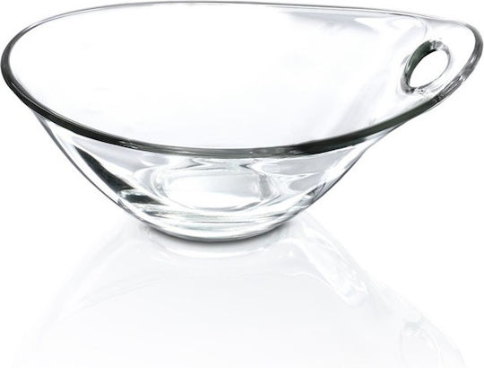 Borgonovo Practica Serving Bowl Oval Glass Transparent 12x14.8cm