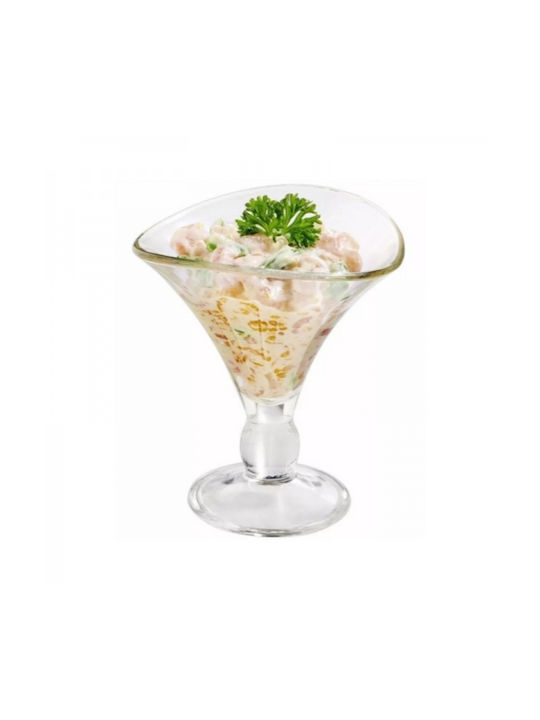 Soler Hispania Serving Bowl Round Glass Transparent with Diameter 13cm