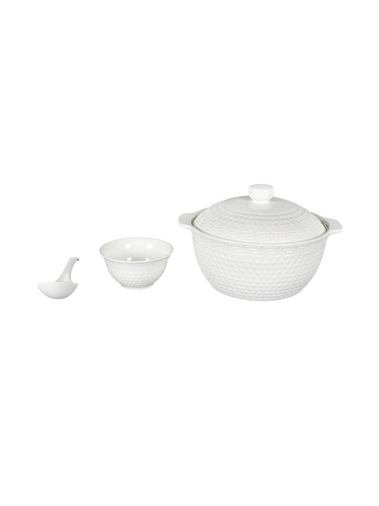 Serving Bowl Round made of Porcelain with Diameter 42cm 15pcs