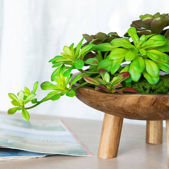 Artekko Serving Bowl Round Wooden with Diameter 20cm