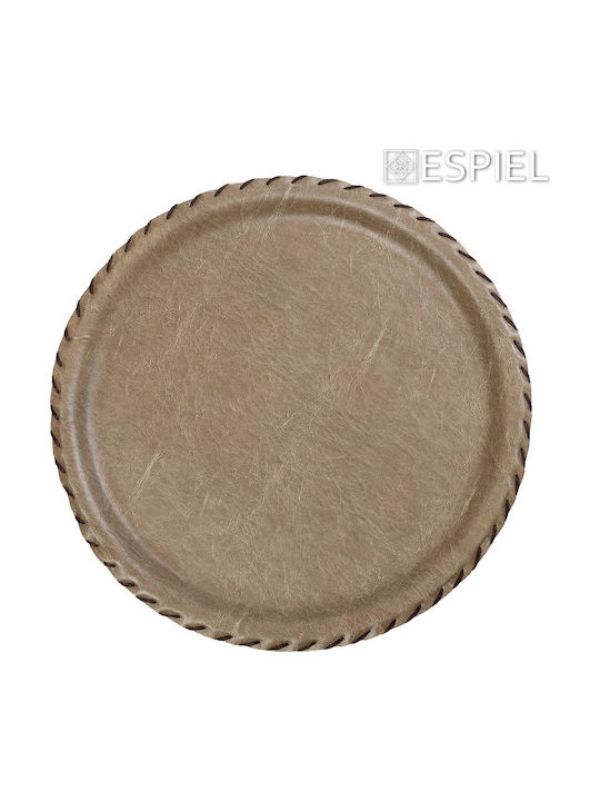 Espiel Rund Serviertablett in Beige Farbe 33x33cm LTC33K8-1 1Stück