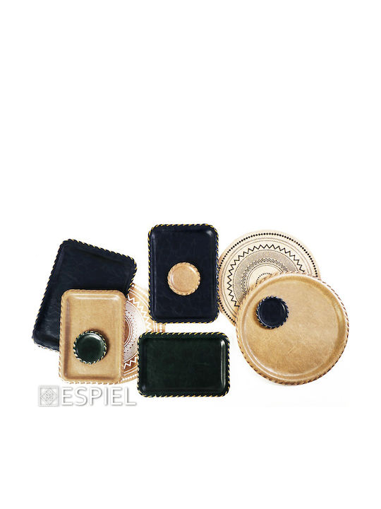 Espiel Round Serving Tray in Green Color 43x43cm LTG43K12-1 1pcs
