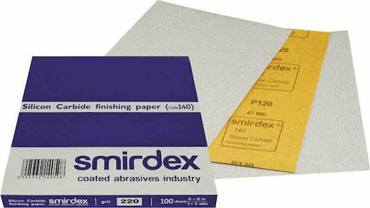 Smirdex Γυαλόχαρτο K80 230x280mm Σετ 10τμχ