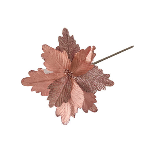 AGC Weihnachtsdekoration Kunststoff Blume 6Stück