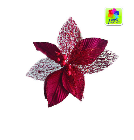 AGC Weihnachtsdekoration Blume Länge 23cm.