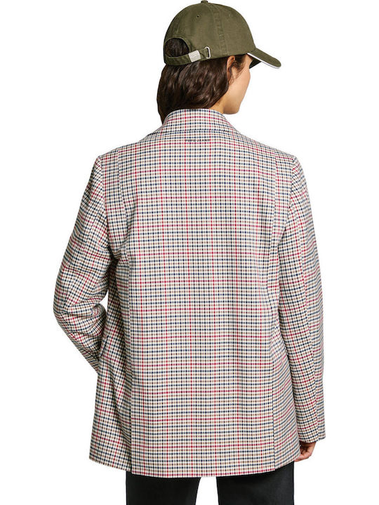 Pepe Jeans Bailey Γυναικείο Σακάκι Καρό