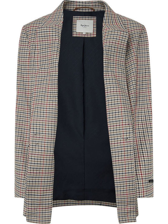 Pepe Jeans Bailey Γυναικείο Σακάκι Καρό