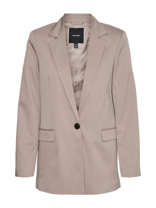 Vero Moda Nila Γυναικείο Σακάκι Μπεζ
