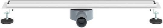 vidaXL Siphon Spülbecken mit Größe 70x11cm Silber