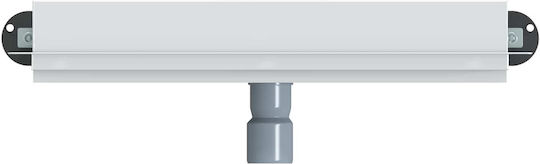 vidaXL Siphon mit Größe 50x10cm Silber