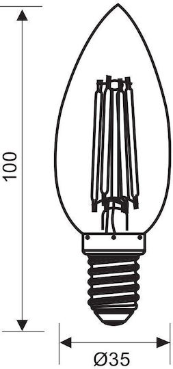 Vivalux LED Bulb 7W for Socket E14 Natural White 960lm