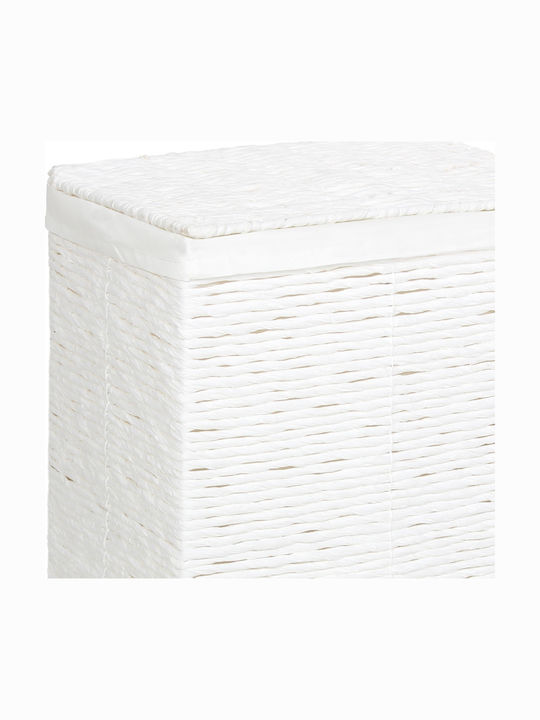 Keskor 415007-3 Καλάθι Απλύτων Υφασμάτινο 30x20x44cm Λευκό