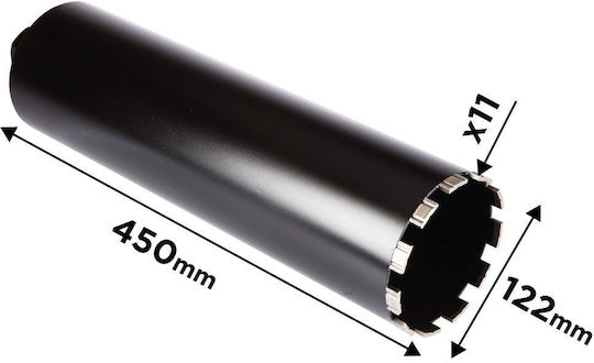 Graphite Диамантена корона за резба Dry Cut с диаметър от 10mm до 450mm за Бетон и Плочка