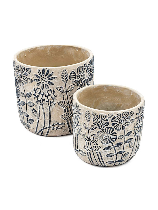 Artekko Cement Planter Concrete Beige 18x18x17cm.