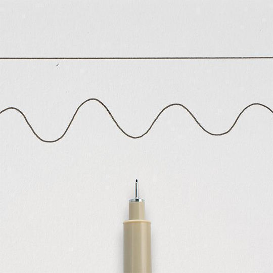 Sakura Pigma Micron 01 Μαρκαδόροι Σχεδίου Μαύροι 0.25mm Σετ 12τμχ