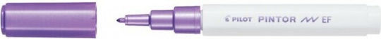 Pilot Pintor Extra Fine Маркери за Рисуване 0.7мм Metallic Purple 6бр