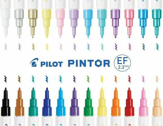 Pilot Pintor Extra Fine Маркери за Рисуване 0.7мм Pastel Green 6бр