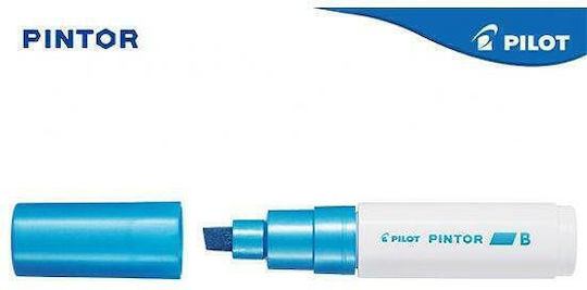 Pilot Pintor Broad Маркери за Рисуване 8мм Metallic Blue 6бр