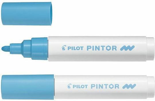 Pilot Pintor Medium Маркери за Рисуване 1.4мм Pastel Blue 6бр