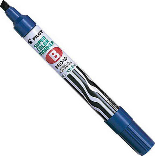 Pilot Supercolor Ανεξίτηλοι Μαρκαδόροι Μπλε 4.5mm Σετ 12τμχ