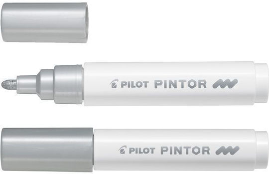 Pilot Permanent Markers 4.5mm Silver 6pcs