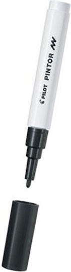 Pilot Pintor F Ανεξίτηλοι Μαρκαδόροι Μαύρο 2.8mm Σετ 6τμχ