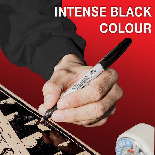 Sharpie Ανεξίτηλοι Μαρκαδόροι Black Σετ 5τμχ