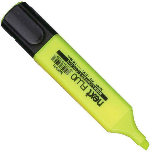 Next Fluo Μαρκαδόροι Υπογράμμισης Κίτρινοι 5mm Σετ 10τμχ