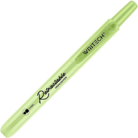 Writech Writech Textmarker Knopfmeißel 1-4mm Einziehbar Limette 545779