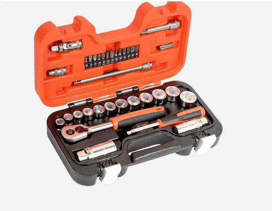 Bahco Ratschen- & Steckschlüssel-Sets 1\4" & 3\8" 33Stück