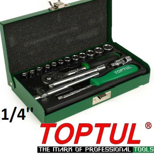Toptul Set Ratchet 1\4" 17pcs