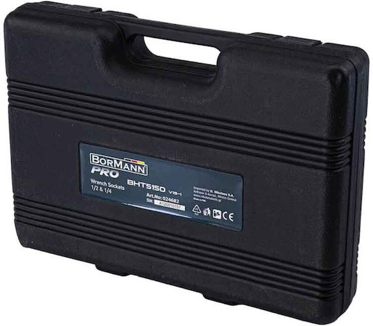 Bormann Pro BHT5150 Καστάνια με Καρυδάκια 1\2" & 1\4" 72τμχ