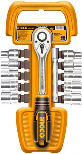 Ingco Set Ratchet 1\4" & 3\8" & 1\2" 20pcs
