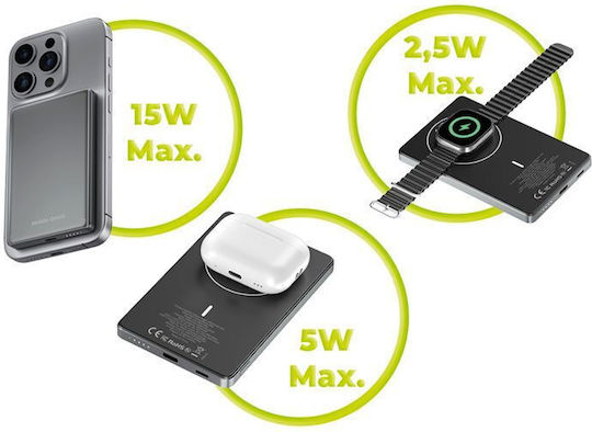 Mobile Origin PB4 Power Bank 5000mAh Gray