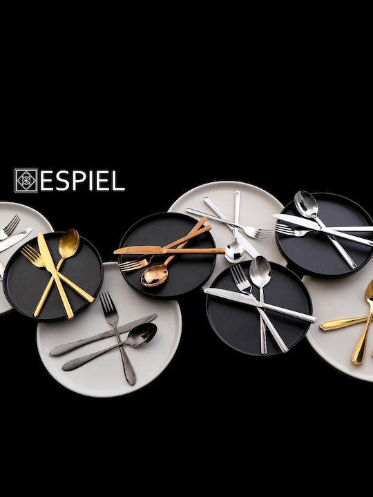 Espiel Divine Σετ Πιρούνια Φαγητού Ανοξείδωτα Ροζ Χρυσό 21.2cm 12τμχ