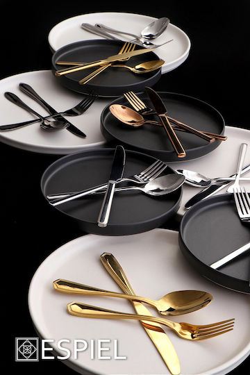 Espiel Divine Gabel-Set Tabelle Edelstahl Rose Gold 21.2cm 6Stück